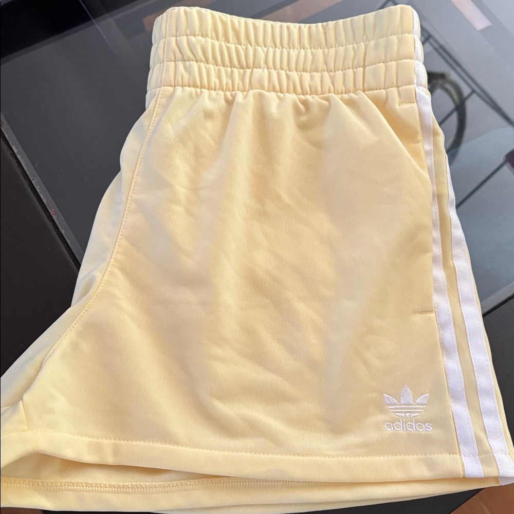 Adidas Light Yellow Sports Shorts